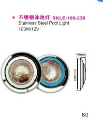 瑞凯不锈钢泳池灯RKLE-100-230